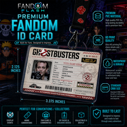 Paranormal Investigator ID Card – Ghostbusters Inspired Custom Badge