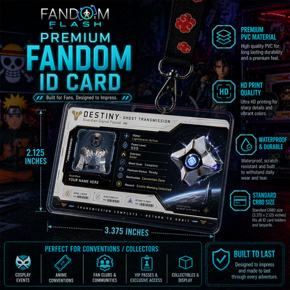 Ghost Transmission Card – Destiny Inspired Guardian Signal Badge