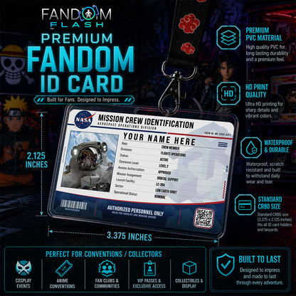 Mission Crew Identification Card – NASA Inspired Space Photo ID