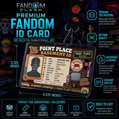 Point Place Basement ID Badge – That ’70s Show Inspired Hangout Member Card