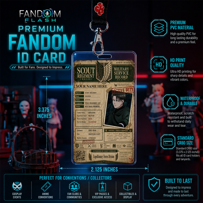 Scout Regiment Badge – Attack on Titan Inspired Anime Photo ID