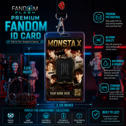 Performance Collectible Card – MONSTA X Inspired Custom K-Pop Badge