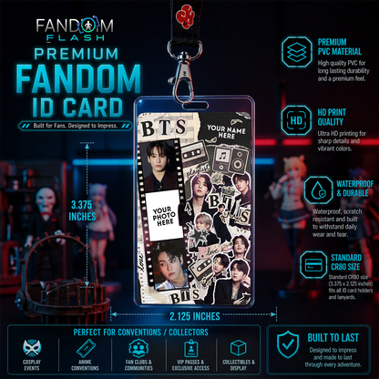 ARMY Fan Collectible Card – BTS Inspired K-Pop Photo ID