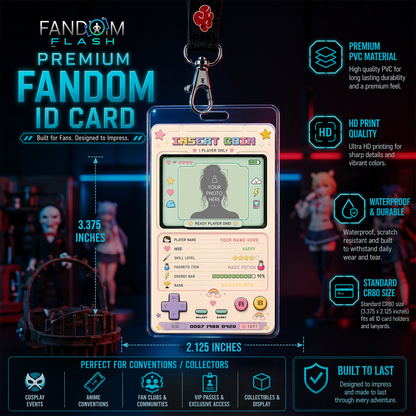 Ready Player One Card – Retro Handheld Gaming Inspired Player Profile Badge