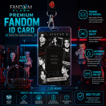 Fan Collage Card – Agust D Inspired Custom K-Pop Badge