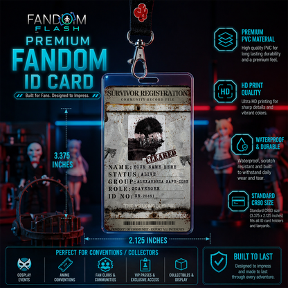 Survivor Registration Card – Walking Dead Inspired Community Photo ID