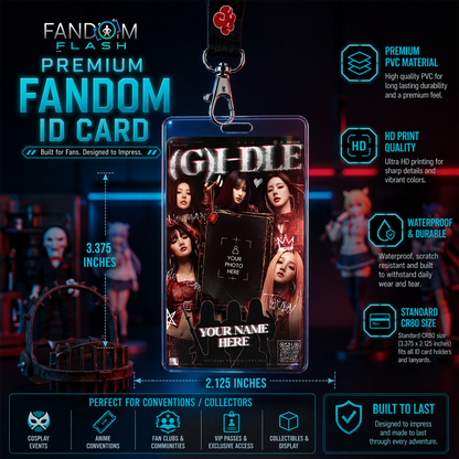 Tomboy Fan Collectible Card – (G)I-DLE Inspired K-Pop Photo ID