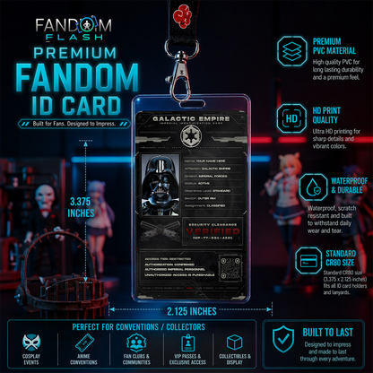 Galactic Empire Imperial ID Card – Star Wars Inspired Sci-Fi Photo ID