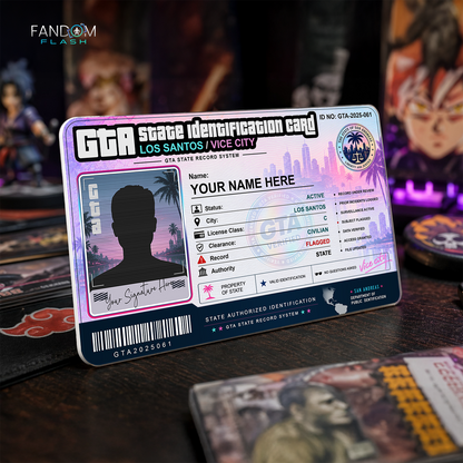 State Identification Card – GTA Inspired Custom Los Santos / Vice City Badge