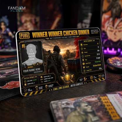 Winner Winner Chicken Dinner Card – PUBG Inspired Victory Badge