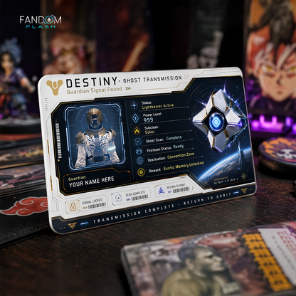 Ghost Transmission Card – Destiny Inspired Guardian Signal Badge
