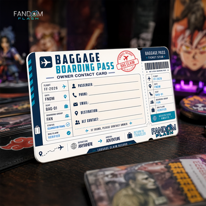 Baggage Boarding Pass – Travel Inspired Owner Contact Bag Tag