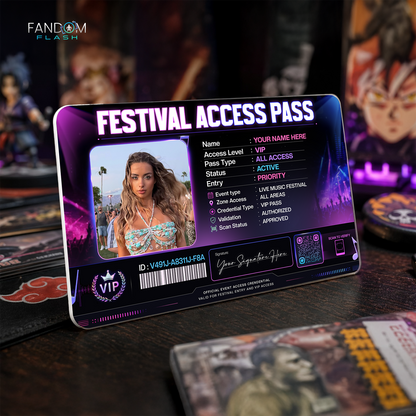 Festival Access Pass – Custom VIP Music Festival Badge