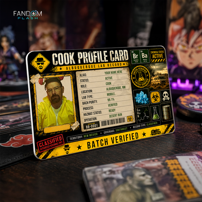 Cook Profile Card – Breaking Bad Inspired Custom Chemistry Badge