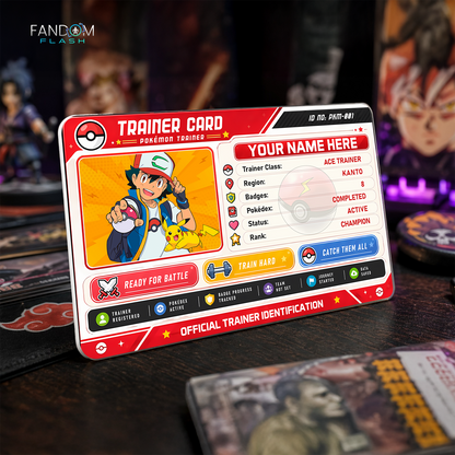 Trainer Card – Pokémon Inspired Custom Anime Badge