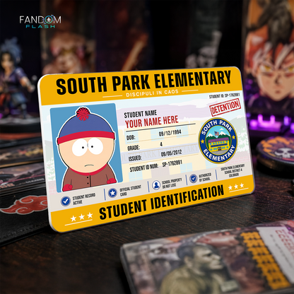 Student ID Card – South Park Inspired Custom Cartoon Badge