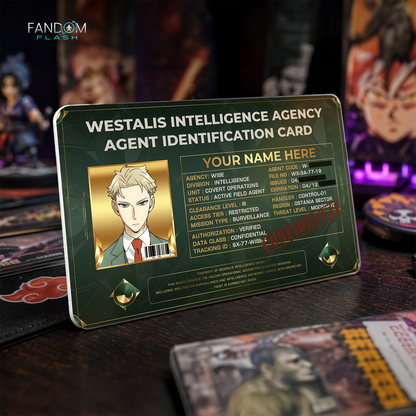 Westalis Intelligence Agency ID Card – Spy x Family Inspired Anime Photo ID