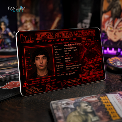 Hawkins National Laboratory ID Card – Stranger Things Inspired Sci-Fi Photo ID