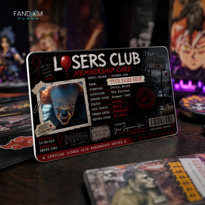 Losers Club Membership Card – IT Inspired Custom Horror Collectible Badge