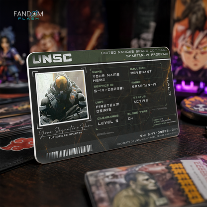UNSC Spartan ID Badge – Halo Military Identification Card