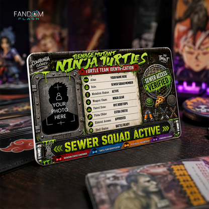 Sewer Squad ID Badge – Teenage Mutant Ninja Turtles Inspired Team Identification Card