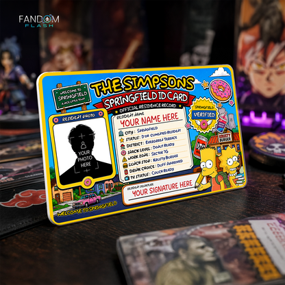 Springfield ID Card – The Simpsons Inspired Residence Record Card