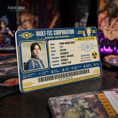 Resident ID Card – Fallout Inspired Custom Gaming Badge