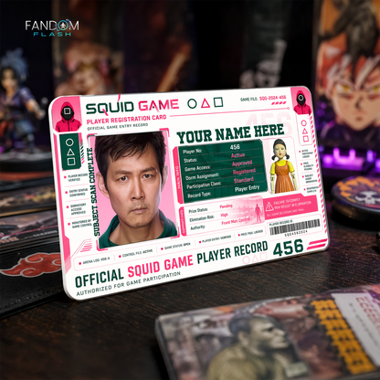 Player Registration ID Badge – Squid Game Inspired Survival Card