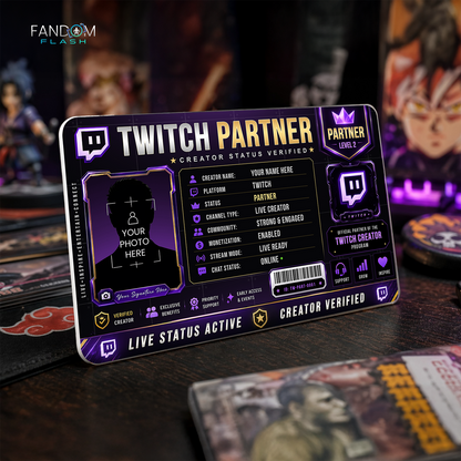 Twitch Partner Card – Custom Creator Status Badge