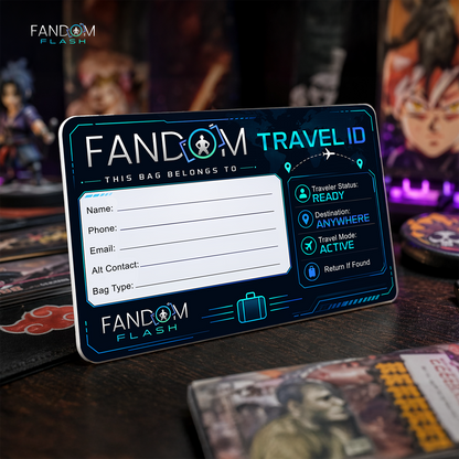 Travel ID Bag Tag – Fill-In Luggage Owner Contact Card
