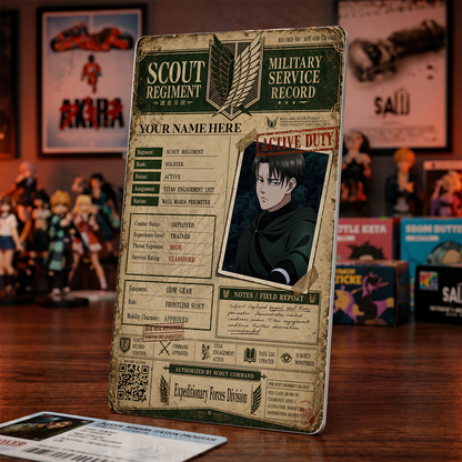 Scout Regiment Badge – Attack on Titan Inspired Anime Photo ID