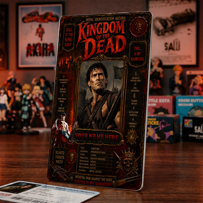 Kingdom of the Dead Badge – Army of Darkness Inspired Horror Photo ID