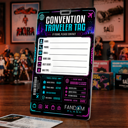 Convention Traveler Tag – Event Inspired Owner Contact Bag Tag