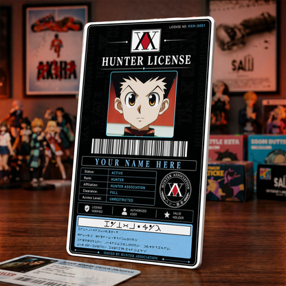 Hunter License ID Badge – Hunter x Hunter Inspired Anime Card