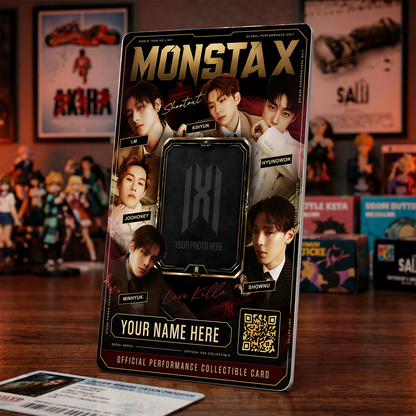 Performance Collectible Card – MONSTA X Inspired Custom K-Pop Badge