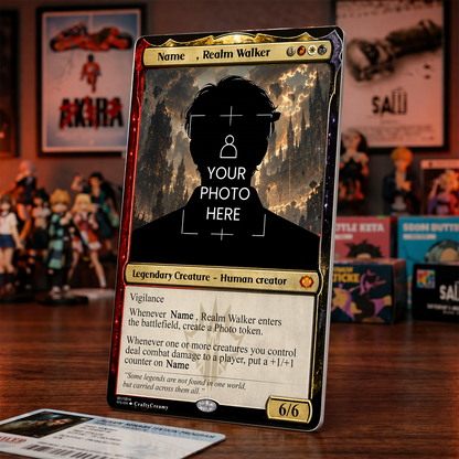 Realm Walker Custom Trading Card – Magic: The Gathering Inspired Legendary Creator Card