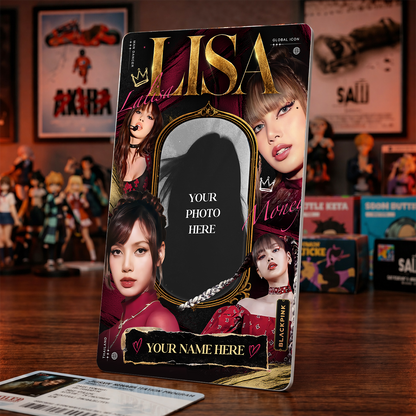 Fan Collage Card – Lisa Inspired Custom K-Pop Badge