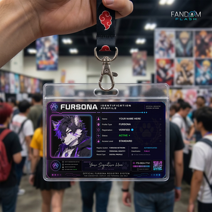 Fursona Identification Profile Card – Custom Character Badge