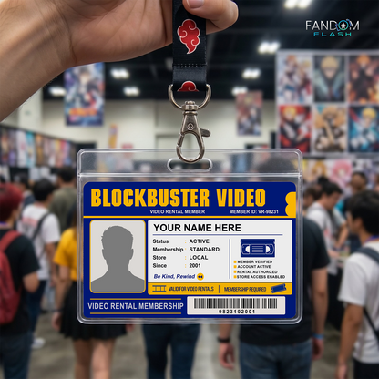 Video Rental Membership Card – Blockbuster Inspired Custom Retro Badge