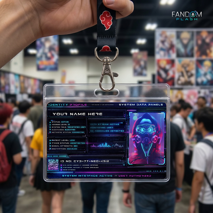 System Profile Card – Cyberpunk Inspired Futuristic Photo ID