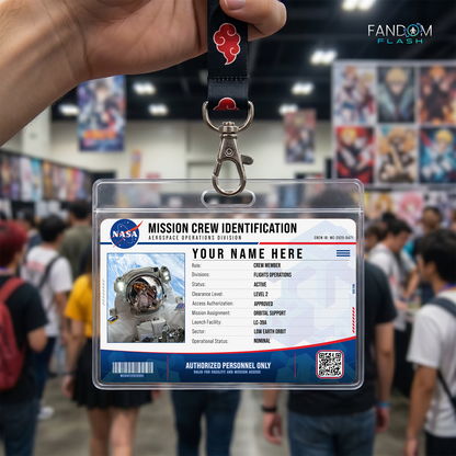 Mission Crew Identification Card – NASA Inspired Space Photo ID