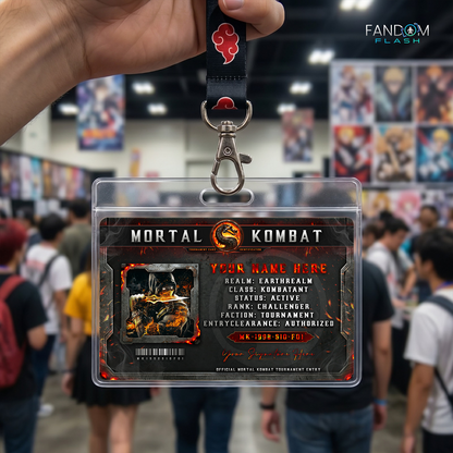 Tournament Entry Card – Mortal Kombat Inspired Gaming Photo ID