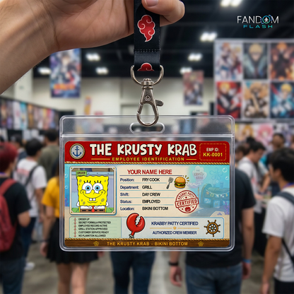 Employee ID Card – Krusty Krab Inspired Custom Cartoon Badge