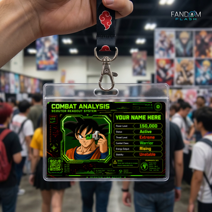 Scouter Profile Card – Dragon Ball Inspired Anime Photo ID