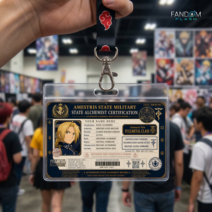 State Alchemist Certification ID Badge – Fullmetal Alchemist Inspired Anime Card
