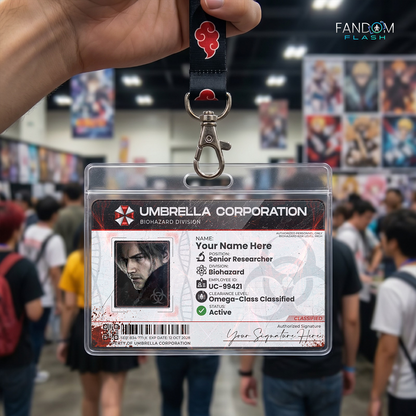 Biohazard Division Access Card – Resident Evil Inspired Horror Photo ID