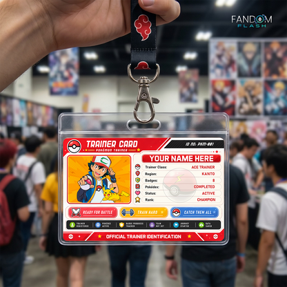 Trainer Card – Pokémon Inspired Custom Anime Badge