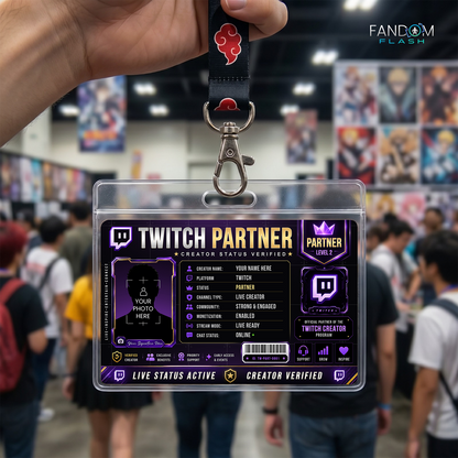 Twitch Partner Card – Custom Creator Status Badge