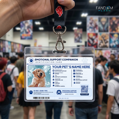 Emotional Support Companion ID Card – Custom Pet Photo Badge