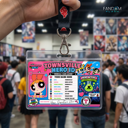 Townsville Hero ID Badge – Powerpuff Girls Inspired Hero Record Card